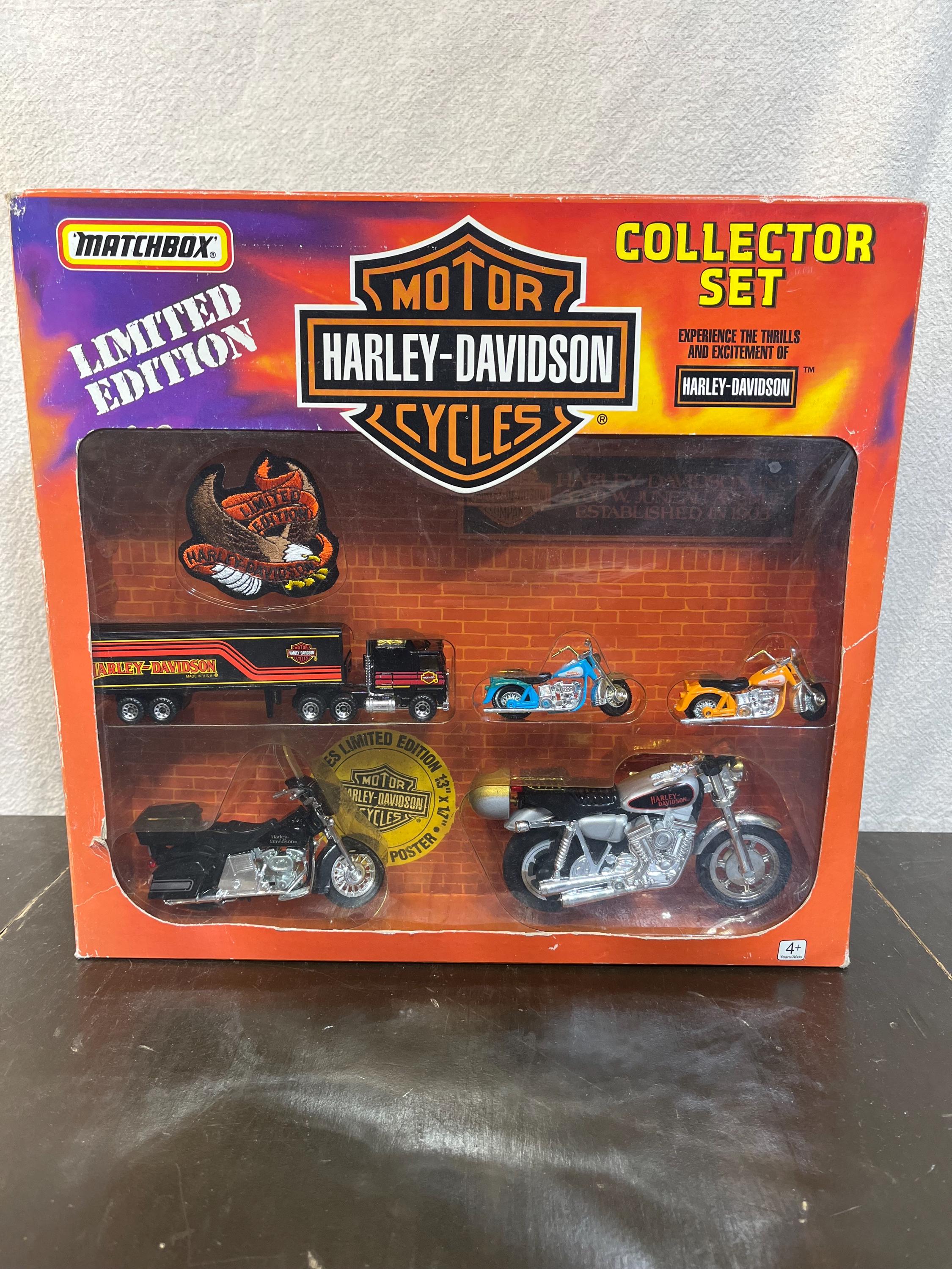 Limited Edition Matchbox Harley Davidson Collector Set Harley-Davidson  1:64 Scale