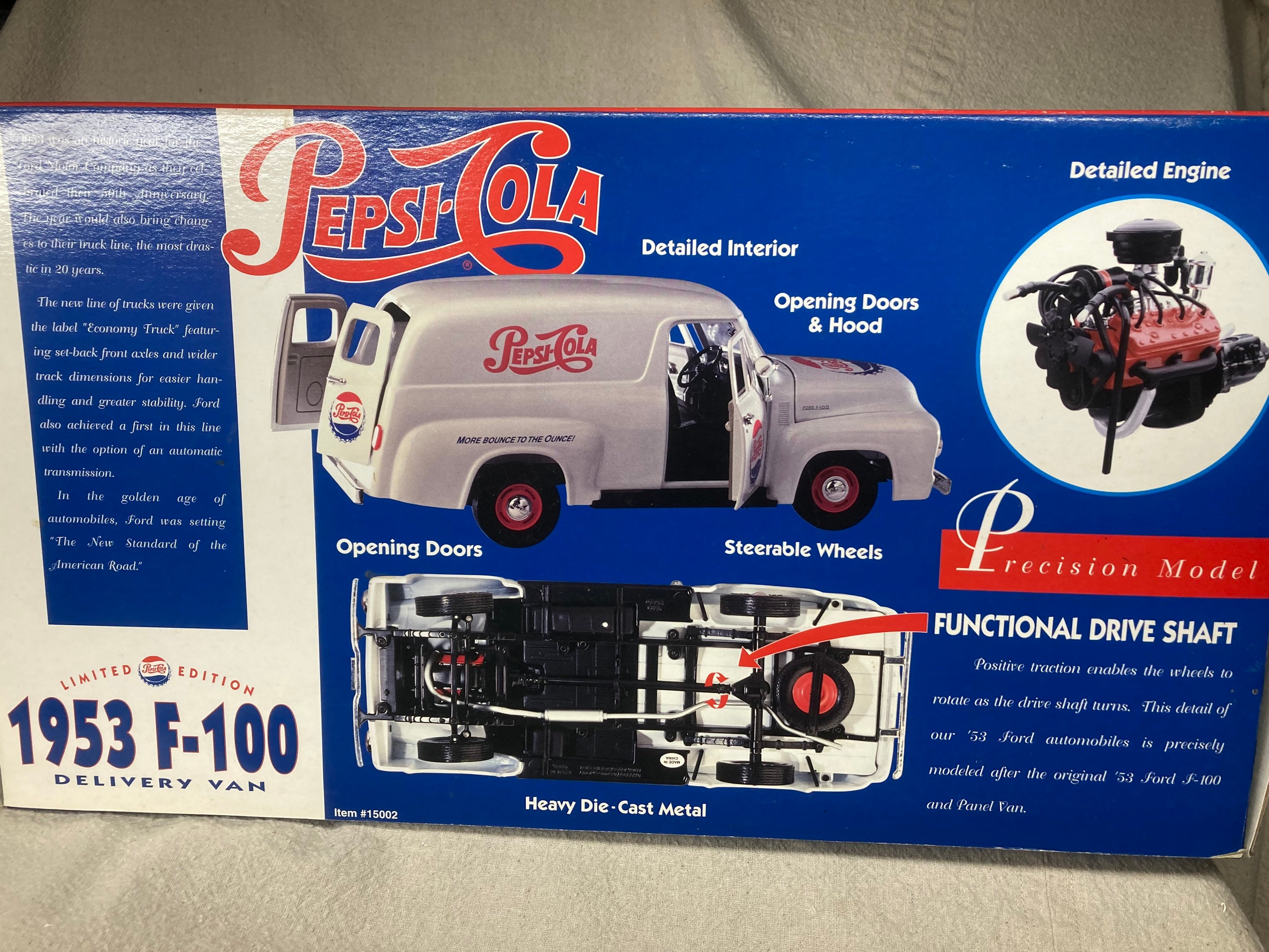 Pepsi ミニカー 3台セット Collector Series Gearbox 1:18 Scale 1953 Ford F-100 Pepsi Delivery Van | Pepsi Cola