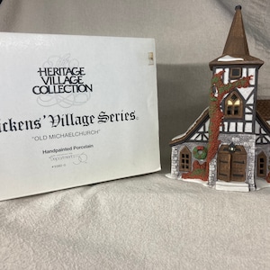 Department 56 Dickens Village "Old Michael Church" with Light