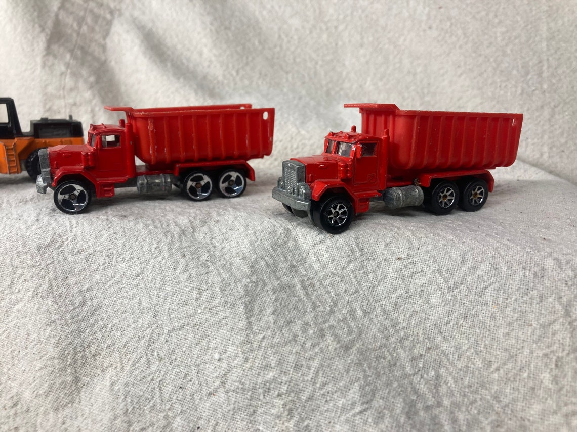 Vintage Hot Wheels 1979 Peterbilt Dump Trucks and Wheel Loader Etsy