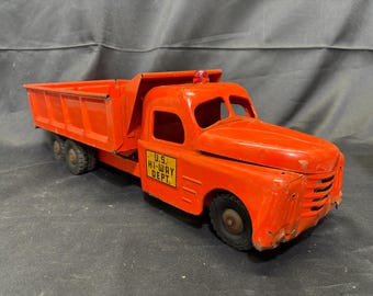 Structo Manufacturing ストラクト　ビンテージ　トラックトイ Structo 1960s Pressed Steel Van Line Turbine Semi Truck Tractor