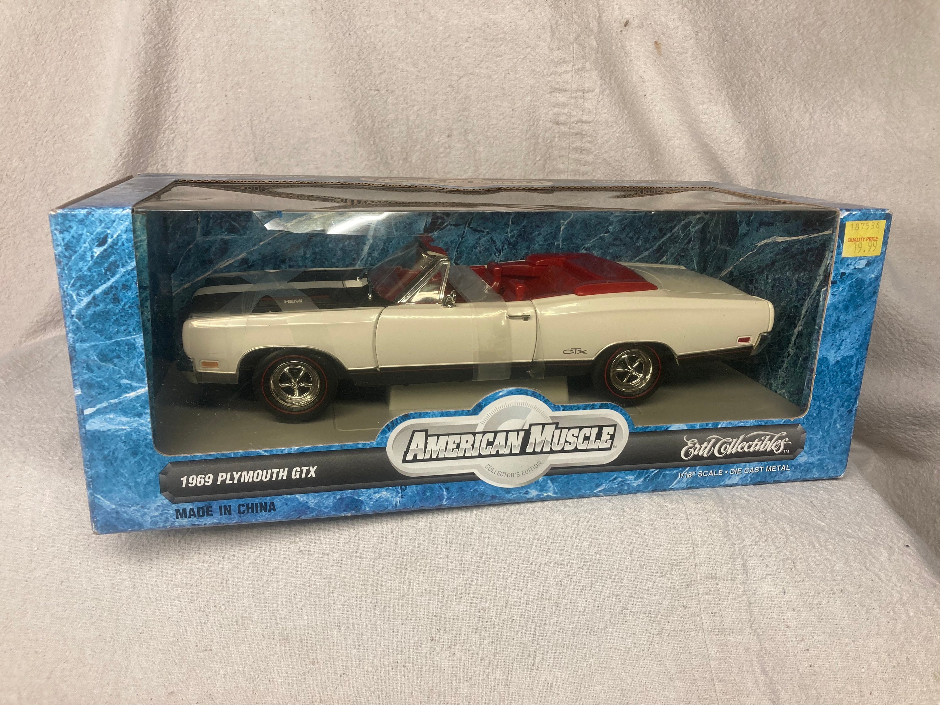 Ertl 118 Scale 1969 Plymouth GTX Hemi Convertible American Etsy