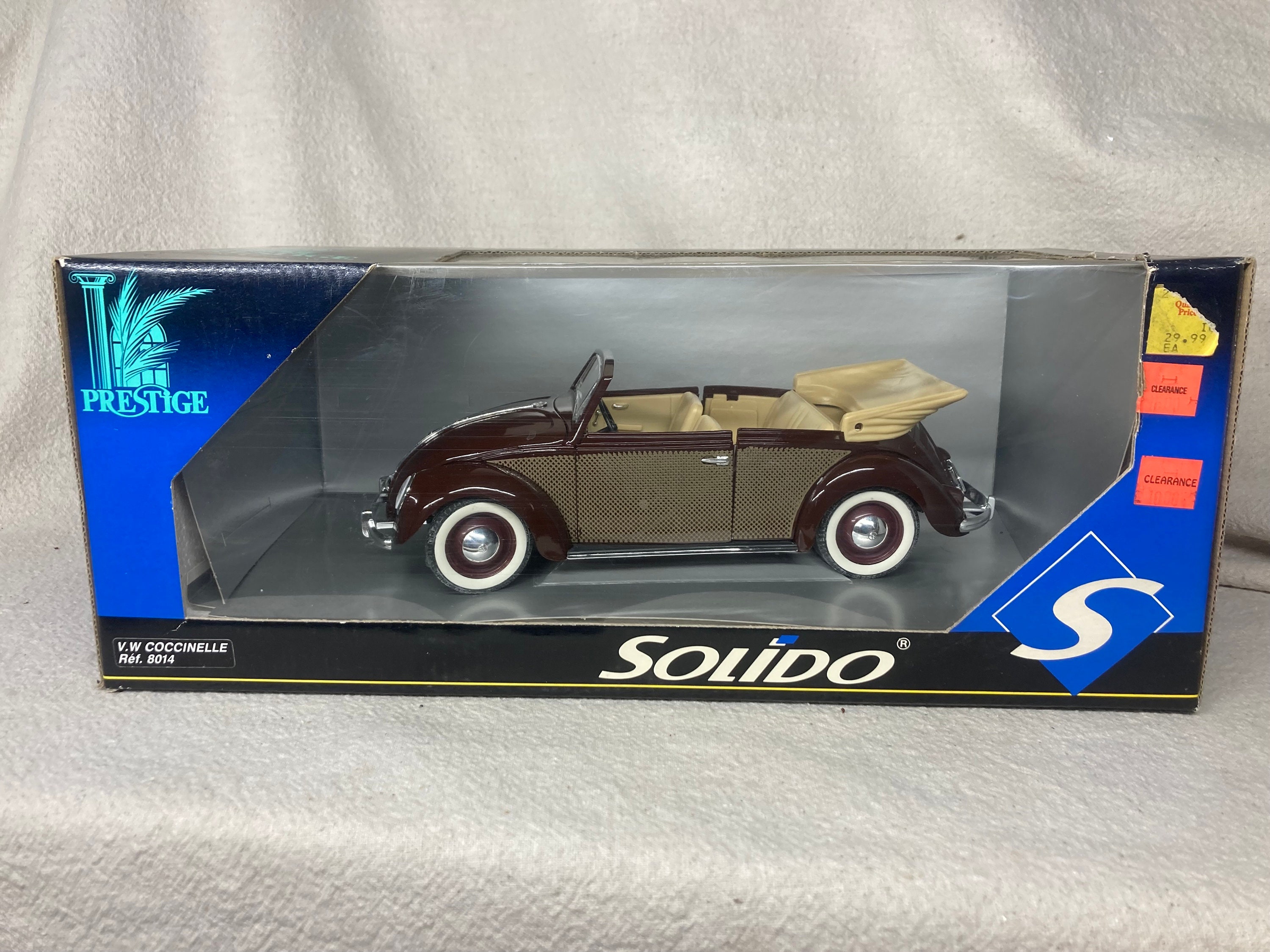 Solido Prestige 1/18 - Volkswagen Coccinelle Berline 1949 - MICHELIN - Collection - Jaune - AR748