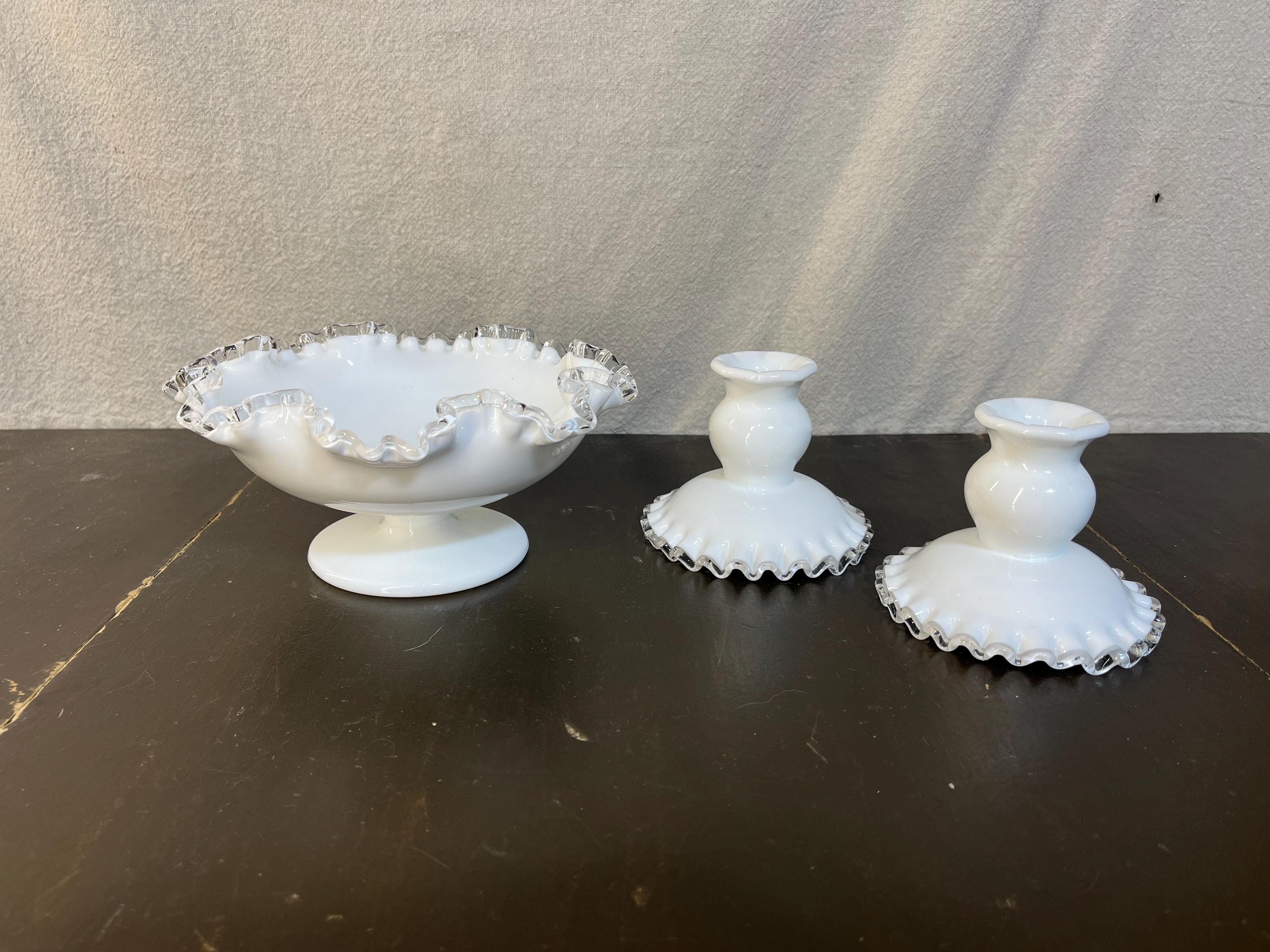 Fenton candle sticks - Etsy 日本