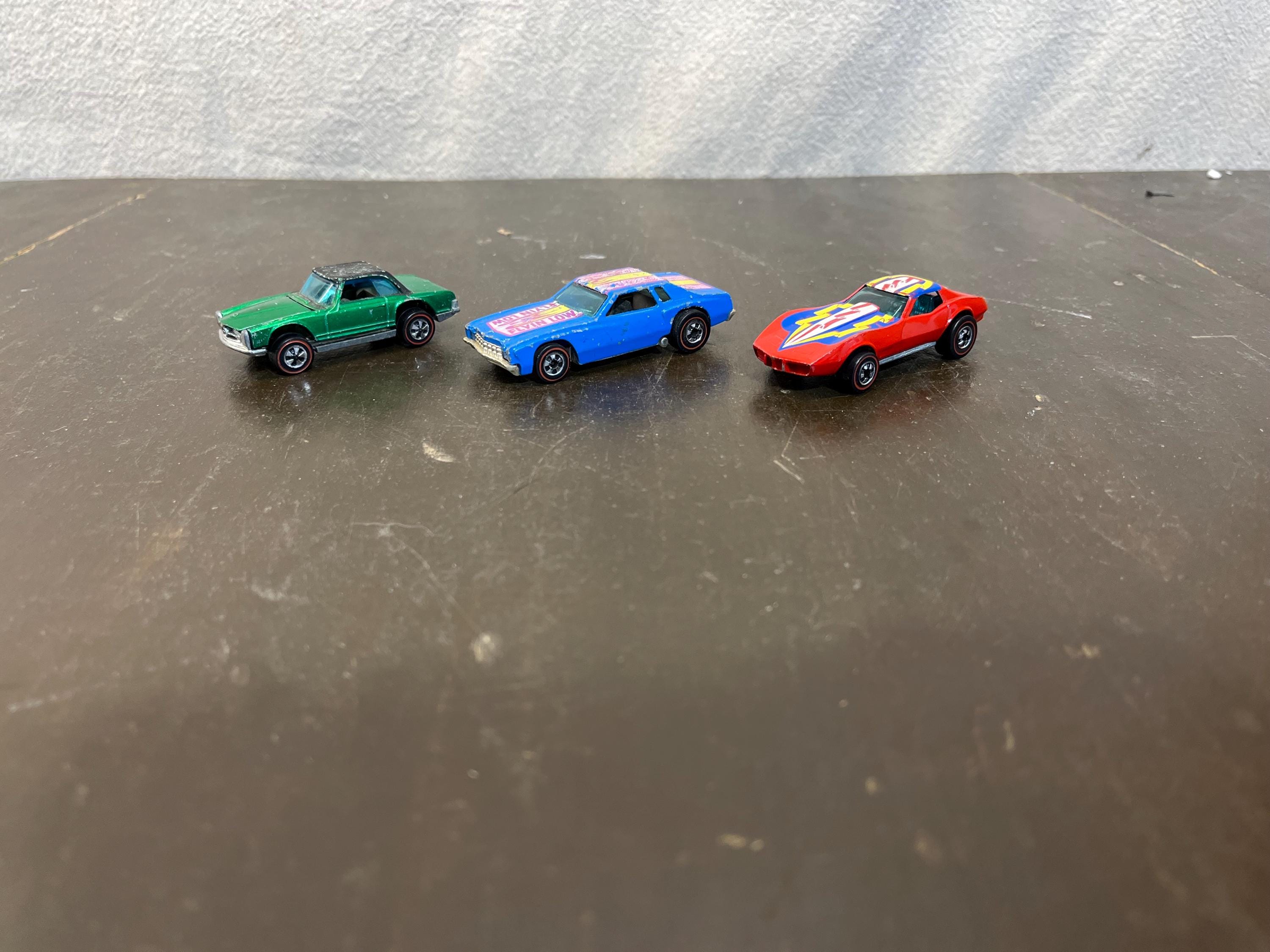 Vintage Hot Wheels Redline | Choose from Marcedes Benz 280 SL, Flyin Low or Corvette Stingray | 1974 Mattel Inc. | Red Line | 1:64 Scale