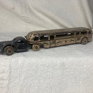 Vintage Arcade Cast Iron Greyhound Lines | Bus | GMC | 1934 |