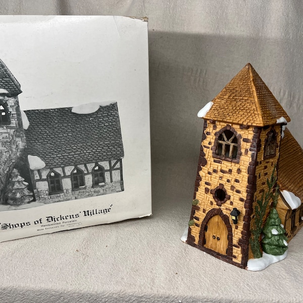 Department 56 Dickens Village Church: Hand-Painted Porcelain Christmas Village