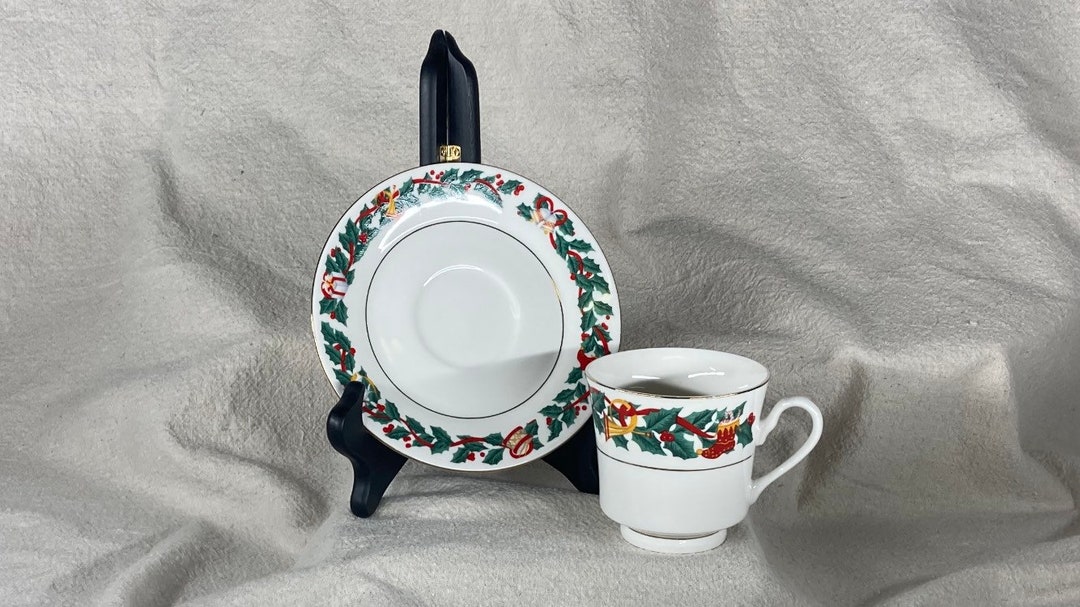 Royal Majestic Fine China Christmas Eve Dinnerware Footed Cup Etsy
