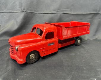 Structo 1960s Pressed Steel Van Line Turbine Semi Truck Tractor