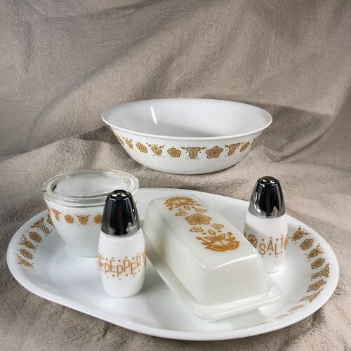 Vintage Corelle Butterfly Gold Hostess Ware Corelle Etsy