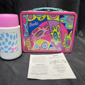 Barbie Metal Lunch Box with Matching Thermos  | Thermos | 2000 |