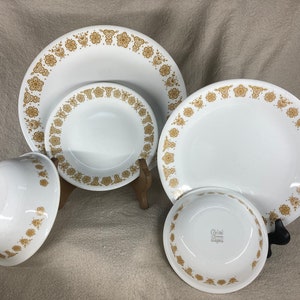 Vintage Corelle Butterfly Gold Dinnerware | Corelle