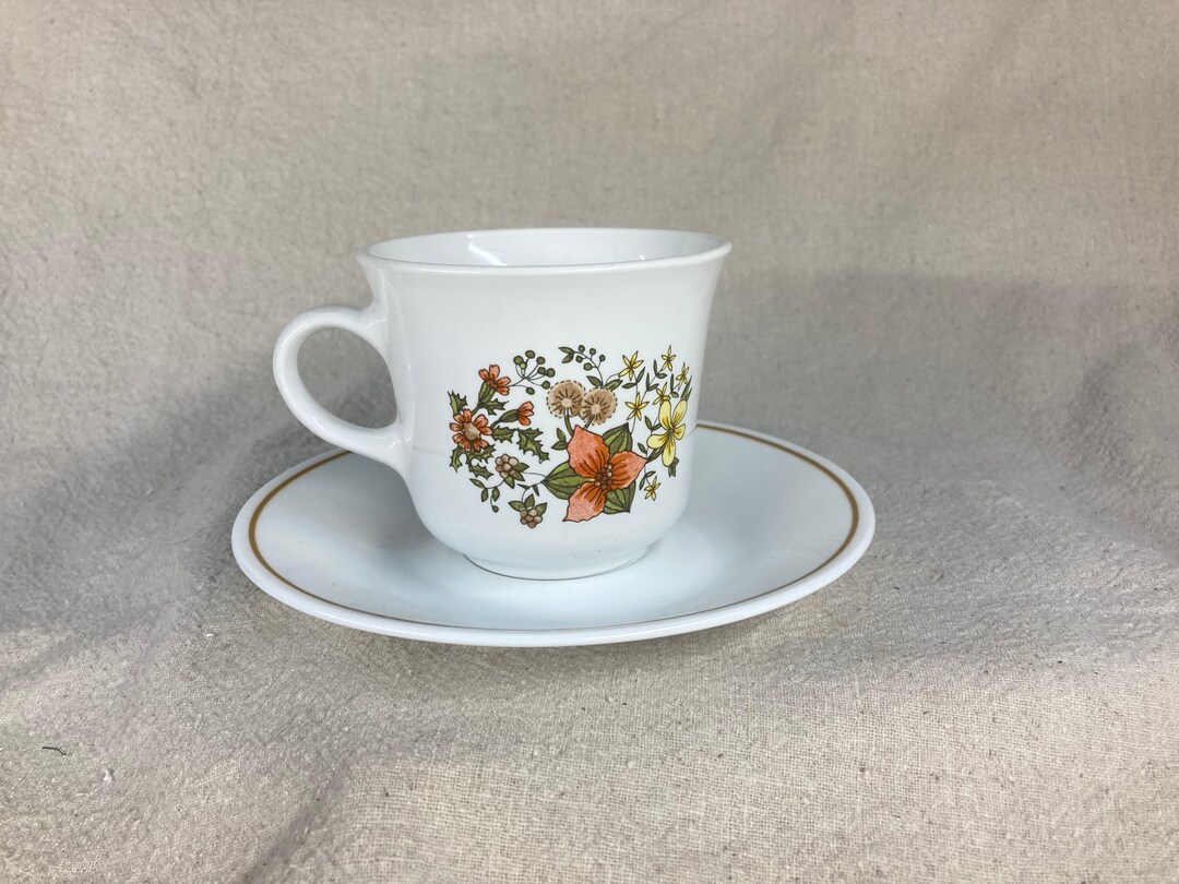 Vintage Corelle Indian Summer Cup and Saucer Corelle