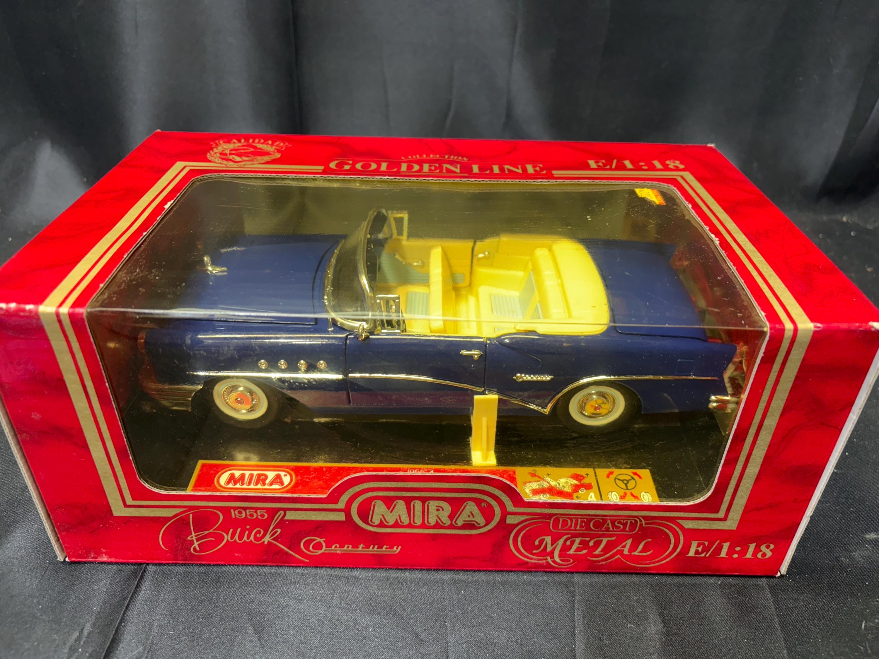 Mira 1955 Buick Century Diecast Model Car - 1:18 Scale Golden Line