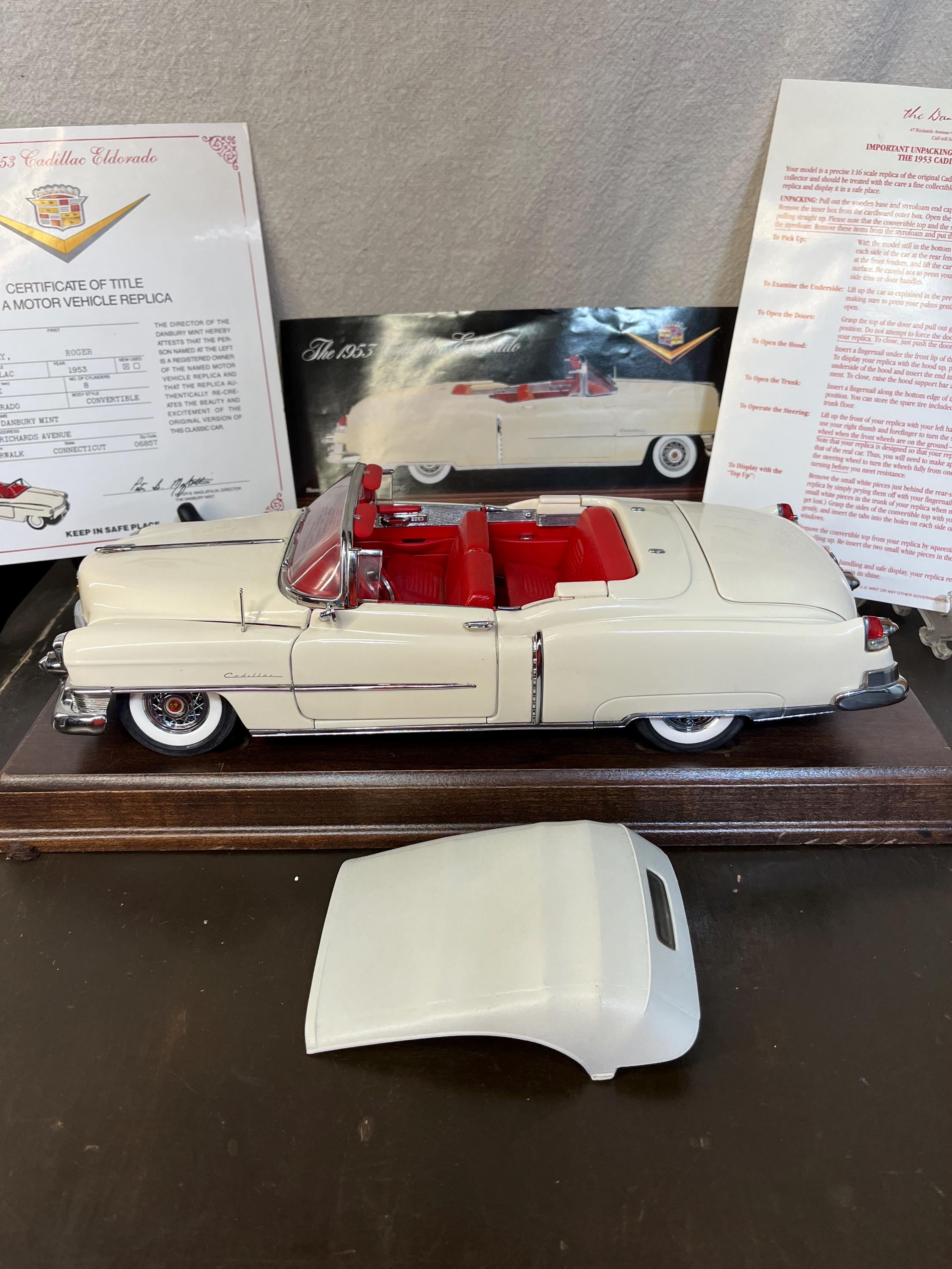 1953 Cadillac Eldorado Diecast Model - Danbury Mint 1:18 Scale - Etsy