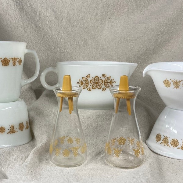 Vintage Corelle Butterfly Gold Hostess Ware | Corelle | Corning | Pyrex