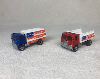 Vintage Hot Wheels Redline American Haulers | Choose from Box Truck or Dump Truck | 1969 Mattel Inc. | Redline | 1:64 Scale