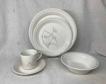 Vintage Corelle Spring Pond Dinnerware: Floral Plates & Bowls, Sold Separately