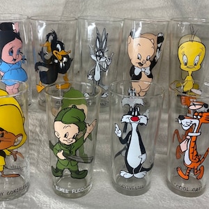 Gafas de colección de los Loony Tunes de Warner Brothers (1973) de Pepsi / Pepsi / Warner Brothers / 1973