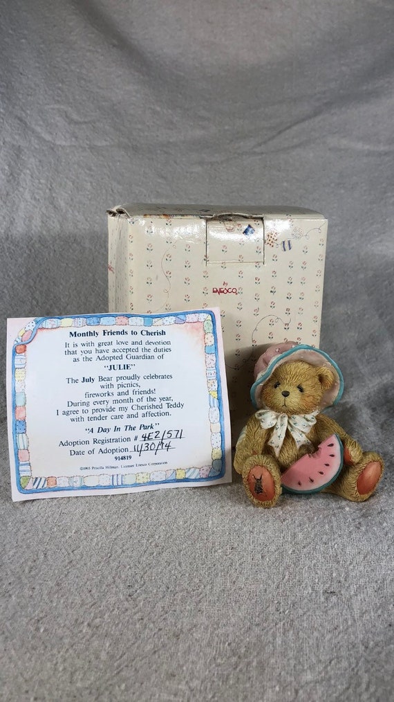 cherished teddies months of the year