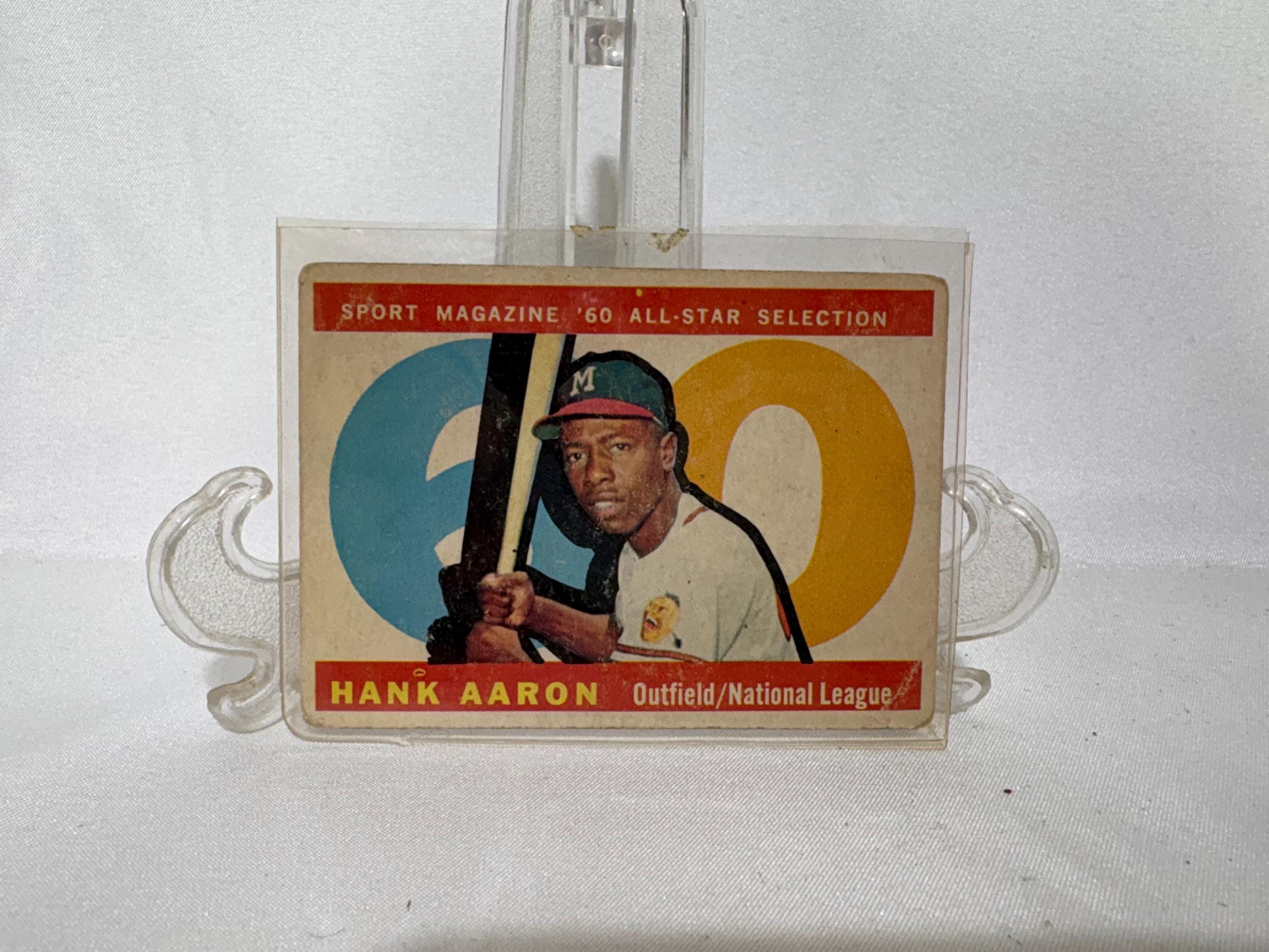 Hank Aaron Baseball Card - Etsy
