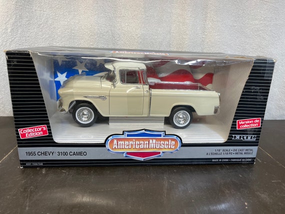 ERTL　1/18　1955　CHEVROLET ERTL American Muscle 1955 Green Mint Chevy 3100 Stepside,1