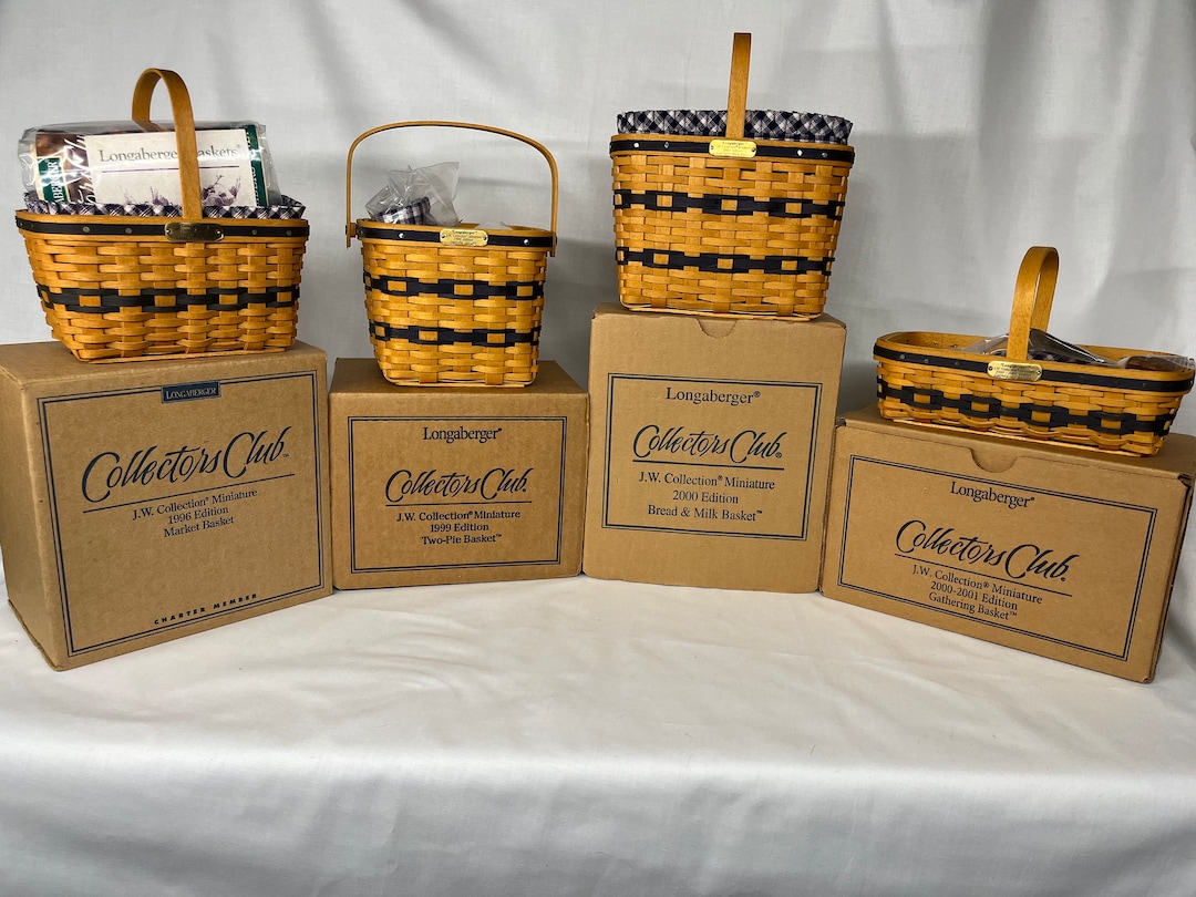 Vintage Longaberger Basket Leather Handles Rectangular Large