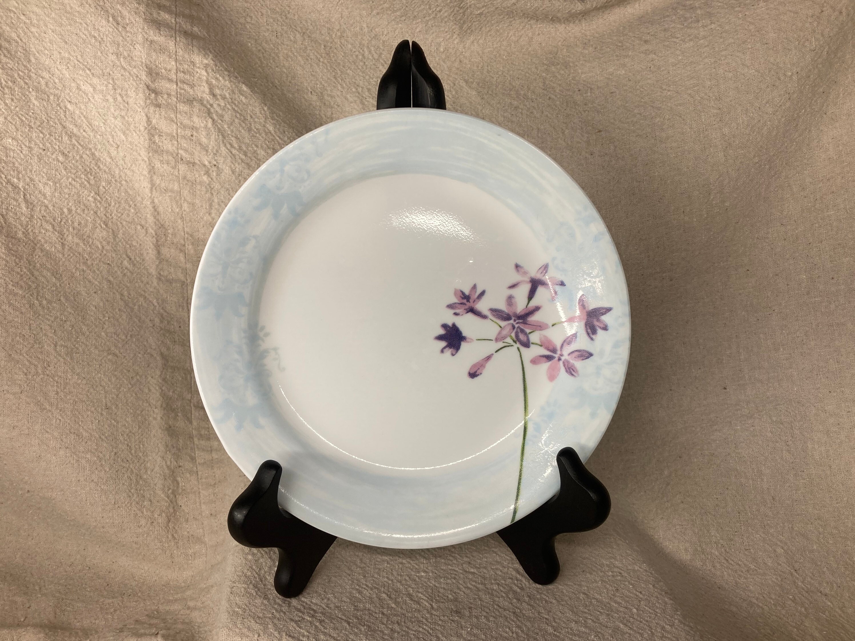 Vintage Corelle Summer Meadow Dinnerware Purple Flowers Etsy