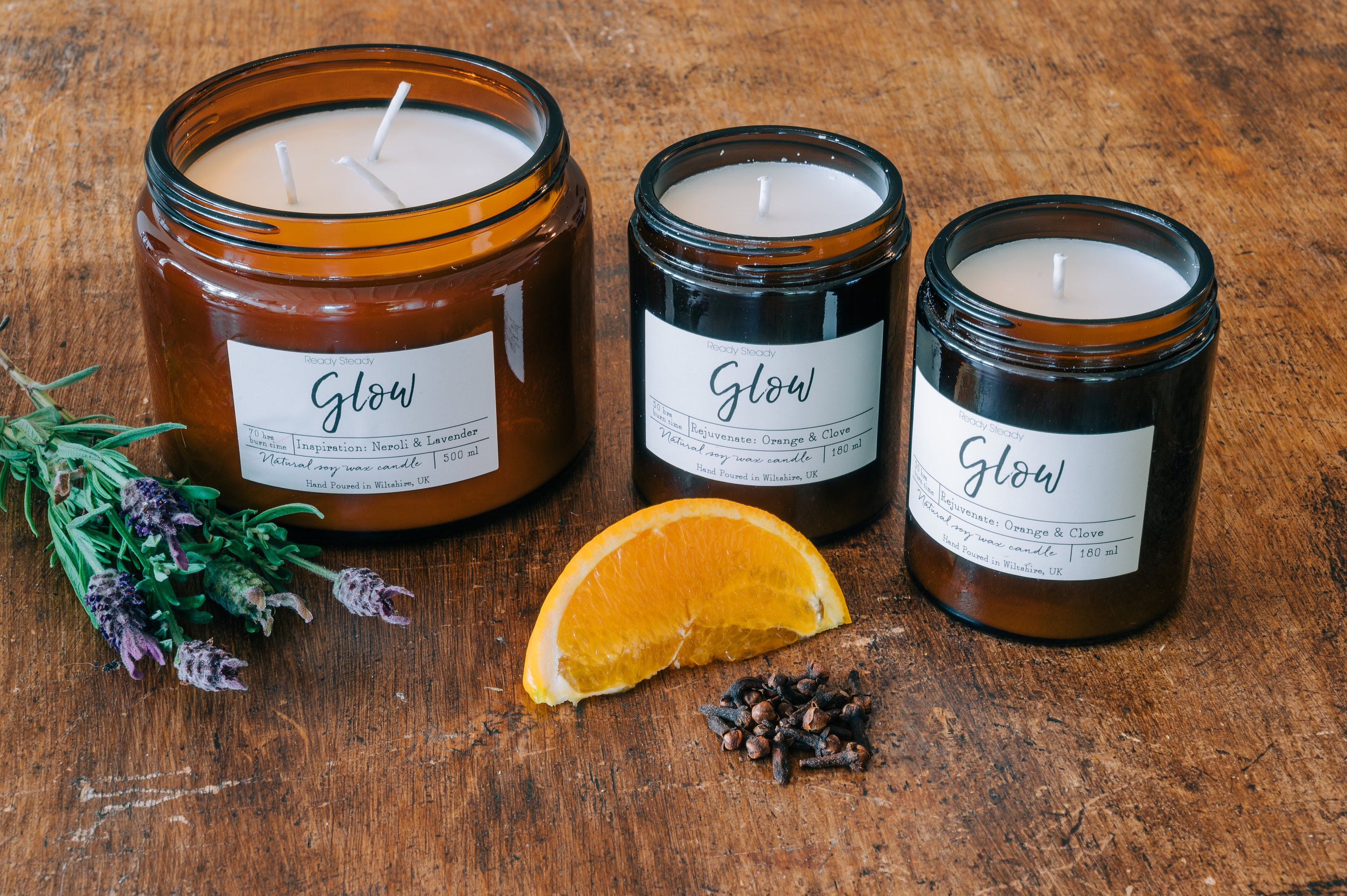 Natural Vegan Candle 120ml, 180ml or 500ml Antistress, Warming, Inspiration Etsy UK