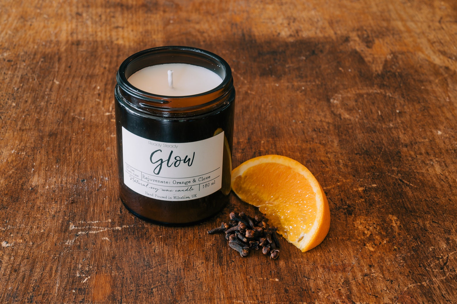 Natural Vegan Candle 120ml, 180ml or 500ml Antistress, Warming