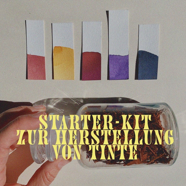 DIY-Kit zur Herstellung von Tinte aus Blauholz