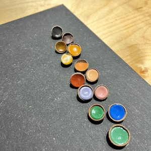 handmade vegan watercolors in acorns