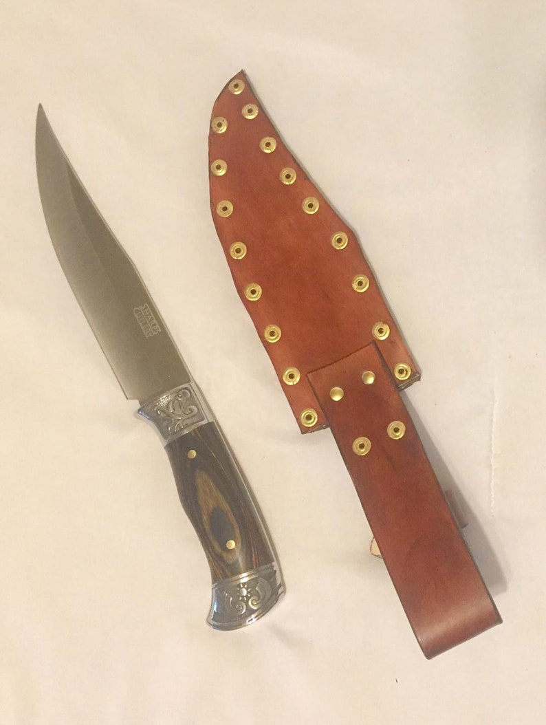 Sharps Cutlery Knife w/ Handmade Leather Sheath Etsy