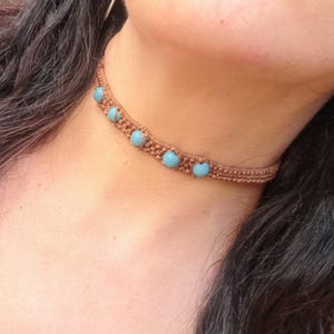 Macrame choker, jake sully, choker, avatar, pandora, avatar the way of water, navi nation, omaticaya, handmade, handmade, necklace