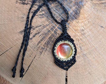 Macrame necklace, macramé necklace, ethnic jewelry, boho, hippy style, ethnic jewels, handmade jewels