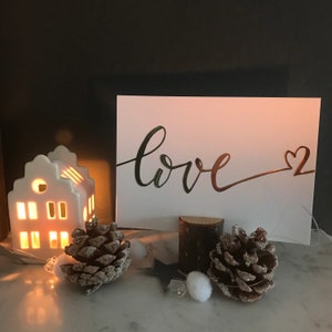 Carte dorée Love