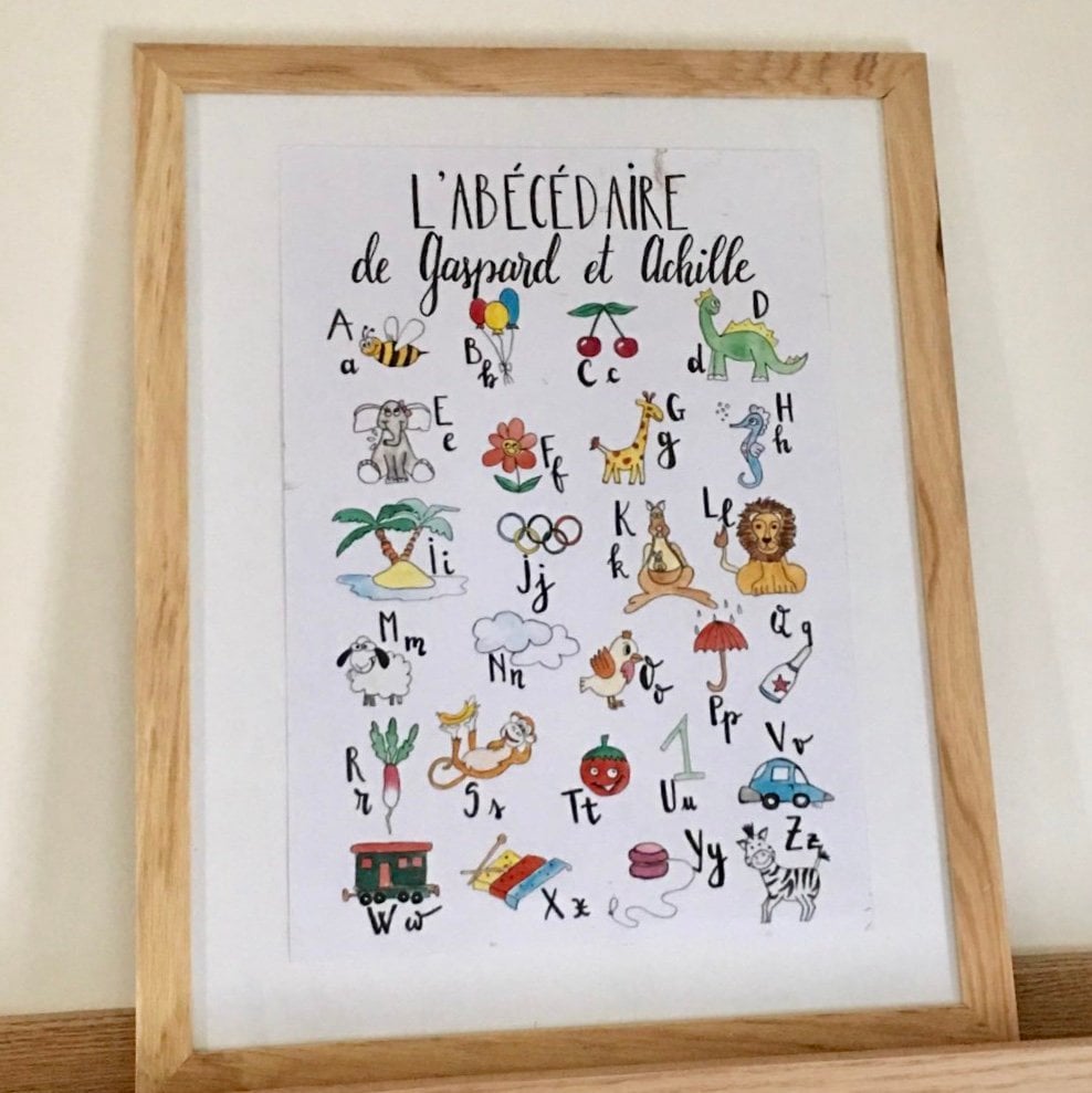 Abécédaire Personnalisable Enfant - 30x42cm