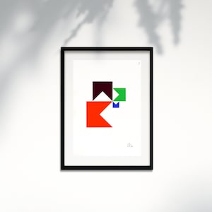 Limited Edition Screen Prints, Anton Stankowski, Gift For Designer, Modern Art Set, Geometric, •• Plate 9 ••