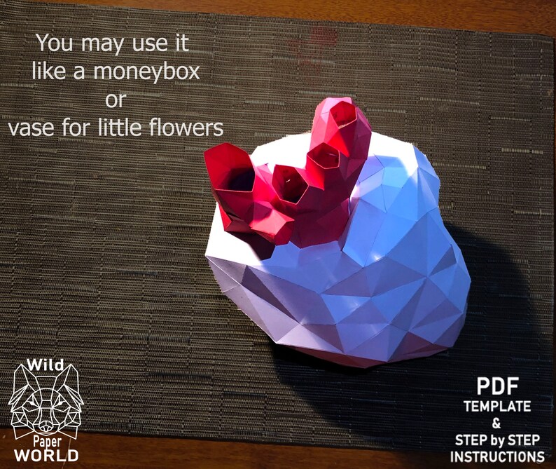 Make Your Own Paper Heart Papercraft Heart Paper Model of Etsy