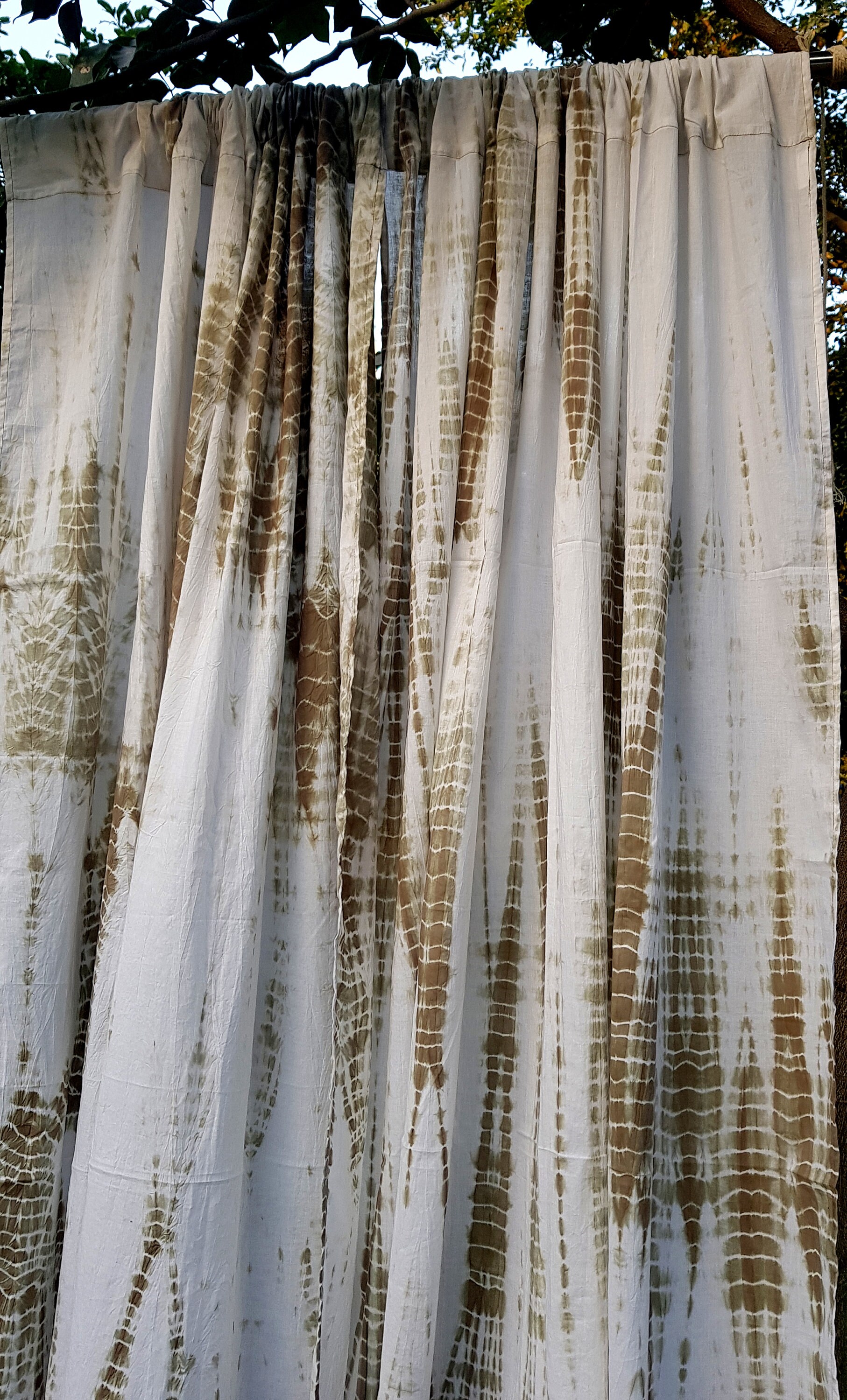 Tie dye curtains/Sheer panels/Bohemian curtains/Window Etsy