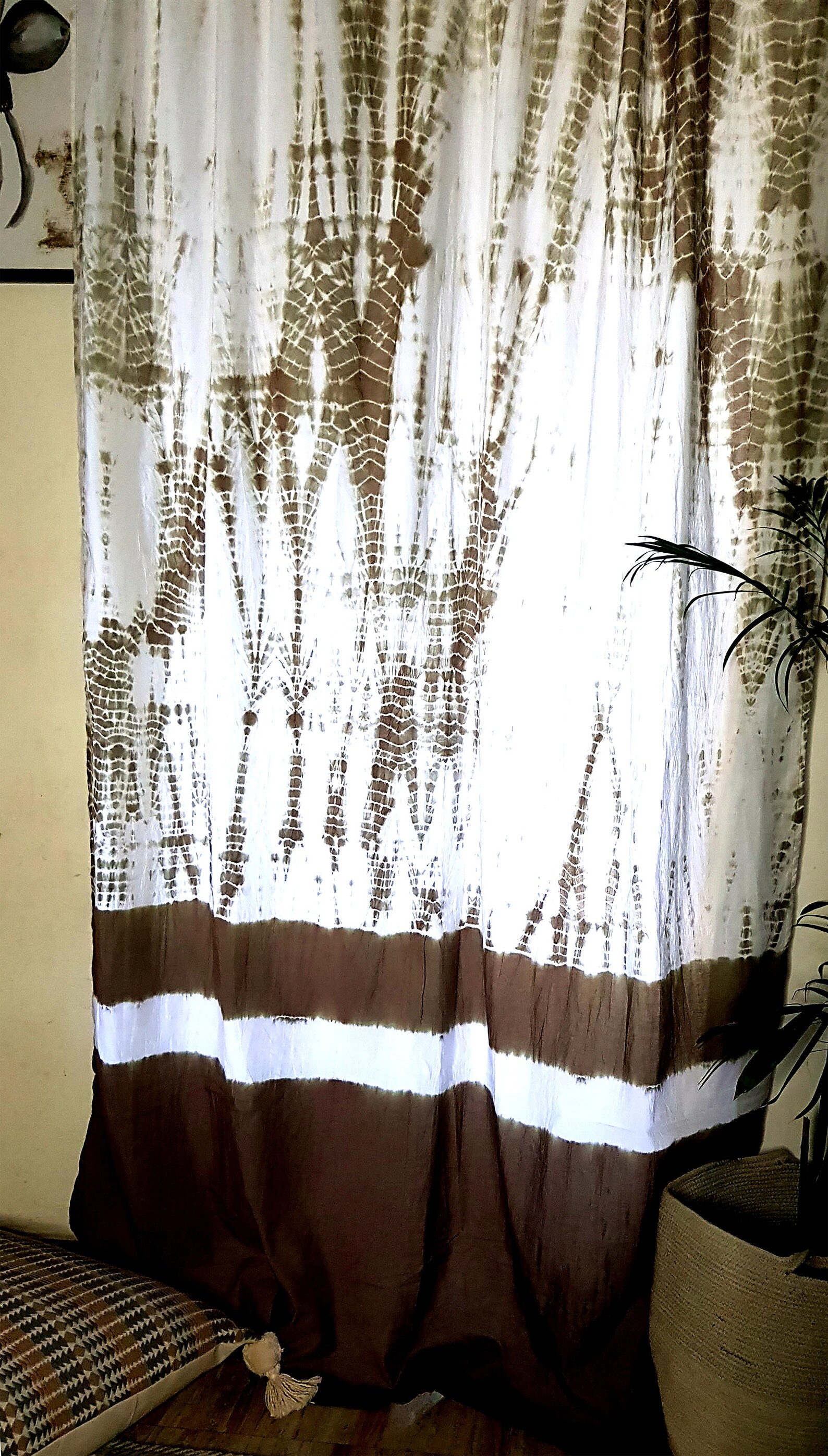 Tie Dye Curtains/sheer Panels/bohemian Curtains/window Etsy UK