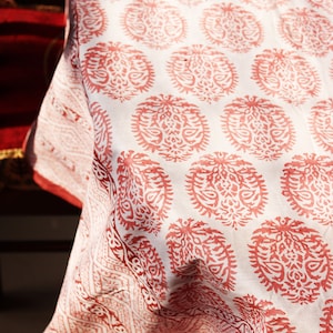 Block print tablecloth Extra large table cloth Bird Mandala cotton Table Cloth Jaipur Table cloth Tablecloth rectangle image 6