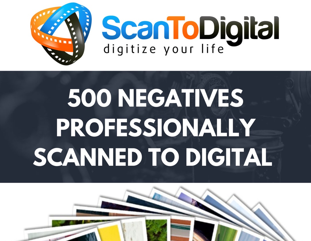 500 35mm Negative Frames Professionally Scanned to Digital, 35mm ...