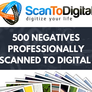 500 35mm Negative Frames Professionally Scanned To Digital, 35mm Negative Frame Scans, Digitize Negatives, Scanning Service