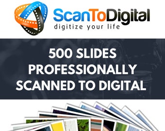 500 Slides Professionally Scanned To Digital, Slide Scans, Digitize Slides, Scanning Service