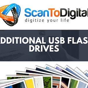 Additional USB Flash Drive Of Your Scanned Photos Slides and Negatives