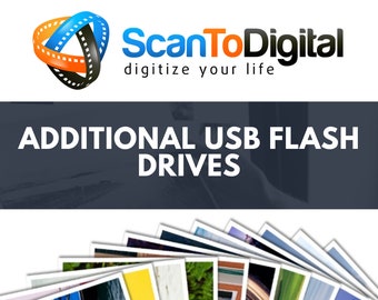 Additional USB Flash Drive Of Your Scanned Photos Slides and Negatives