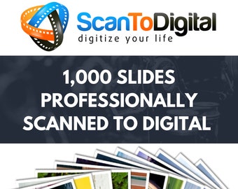 1000 Slides Professionally Scanned To Digital, Slide Scans, Digitize Slides, Scanning Service