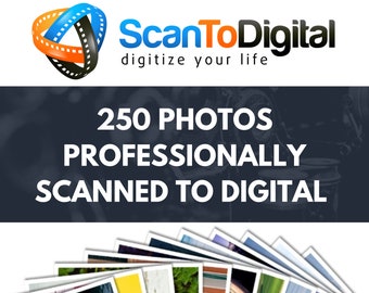 250 Photos Professionally Scanned To Digital, Photo Scans, Digitize Photos, Scanning Service