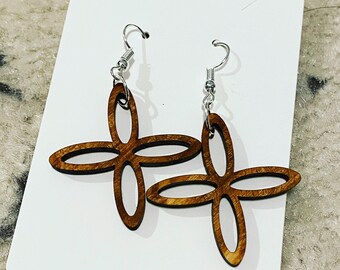 Earrings (floral pattern)